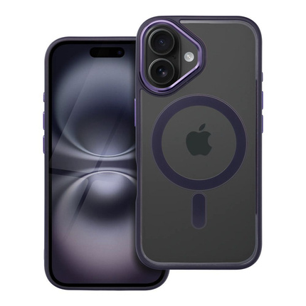 Futerał COLOR EDGE MAG COVER kompatybilny z MagSafe do IPHONE 16 fioletowy