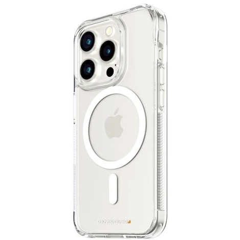 PanzerGlass HardCase mit MagSafe mit D3O und Militärzertifizierung für iPhone 15 Pro – Transparent