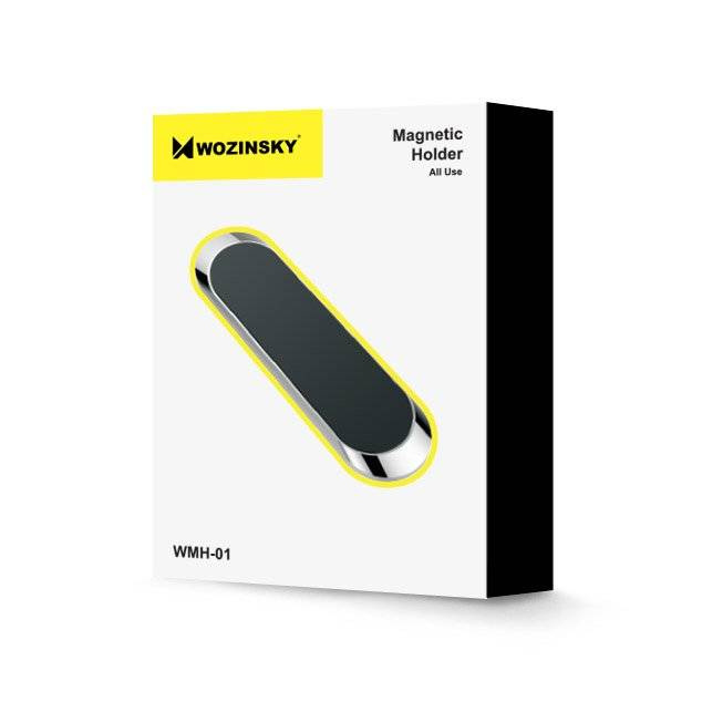 Wozinsky samoprzylepny magnetyczny uchwyt samochodowy na deskę rozdzielczą czarny (WMH-01)