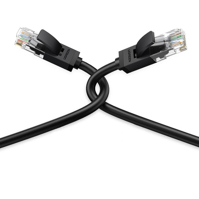 Ugreen płaski kabel sieciowy LAN Ethernet Cat. 6 3m czarny (NW102)