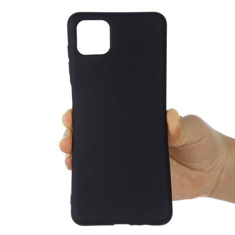 Etui SAMSUNG GALAXY A22 5G Silicone case elastyczne silikonowe czarne