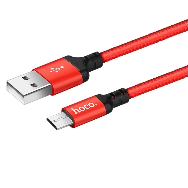 HOCO kabel X14 Micro USB 3.1A 1M Czerwony