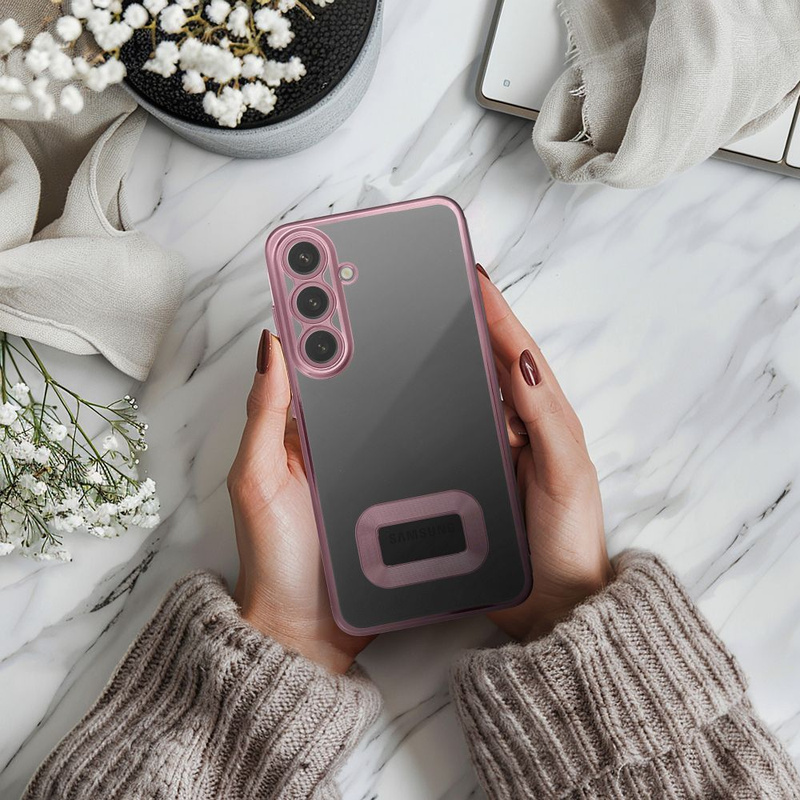 Futerał GLAM do HONOR X7A pudrowy róż