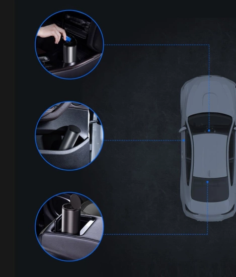 Baseus samochodowy mini kosz na śmieci z pokrywką do auta czarny (CRLJT-01)