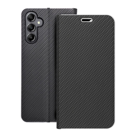 Kabura LUNA Book Carbon do SAMSUNG A14 4G / A14 5G czarny