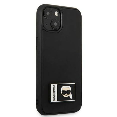 Karl Lagerfeld KLHCP13S3DKPK iPhone 13 mini 5,4&quot; schwarz / schwarzes Hardcase Ikonik Patch
