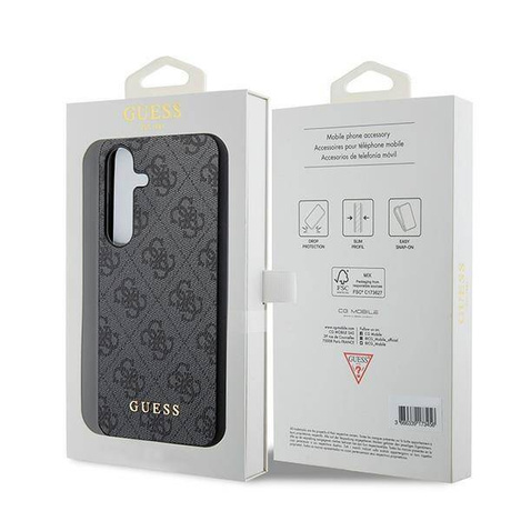Oryginalne Etui GUESS hardcase 4G Metal Gold Logo GUOHCSA35G4GFGR do Samsung Galaxy A35 czarny