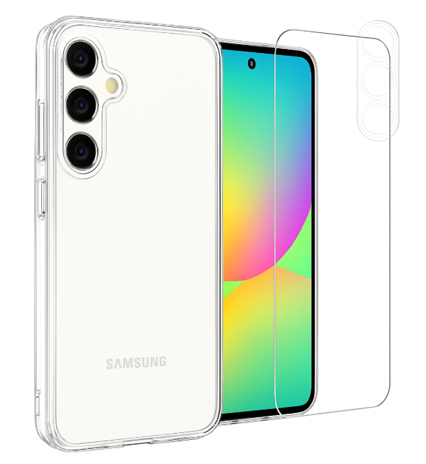Etui do Samsung S23 FE + Szkło na ekran + Szkło na aparat