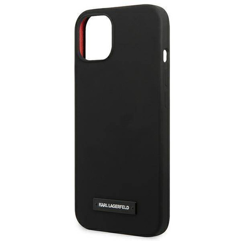 Karl Lagerfeld KLHCP13SSLMP1K iPhone 13 mini 5.4&quot; Hardcase schwarz / schwarze Silikonplakette