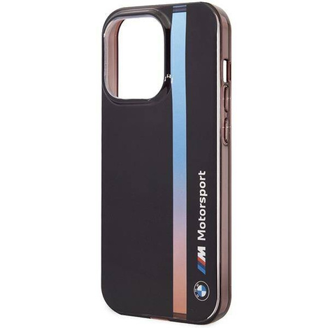 Hülle BMW BMHCP14X22HVGV iPhone 14 Pro Max 6.7&quot; schwarz/schwarz IML Tricolor Stripe