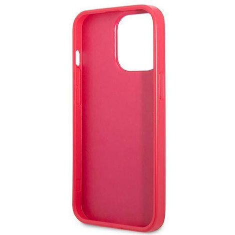 Oryginalne Etui IPHONE 13 PRO Guess Hardcase Saffiano 4G Small Metal Logo (GUHCP13LPS4MF) różowe