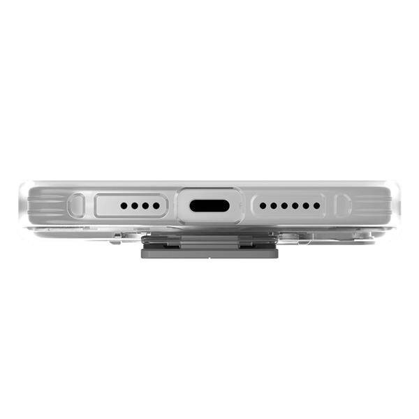 Etui APPLE IPHONE 15 PRO MAX UNIQ Heldro Mount with Stand transparentne