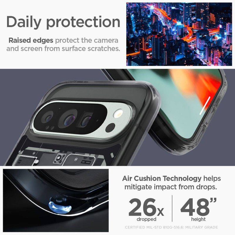 Spigen Ultra Hybrid - Etui do Google Pixel 9 Pro XL (Zero One)