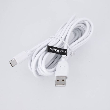 Maxlife kabel USB - USB-C 3,0 m 2A biały