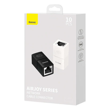 Netzwerkkoppler Ethernet RJ-45-Kabelstecker Baseus AirJoy Serie 10 Stück - weiß