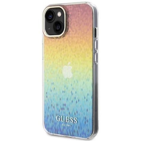 Guess IML Faceted Mirror Disco Iridescent Hülle für iPhone 15 – mehrfarbig