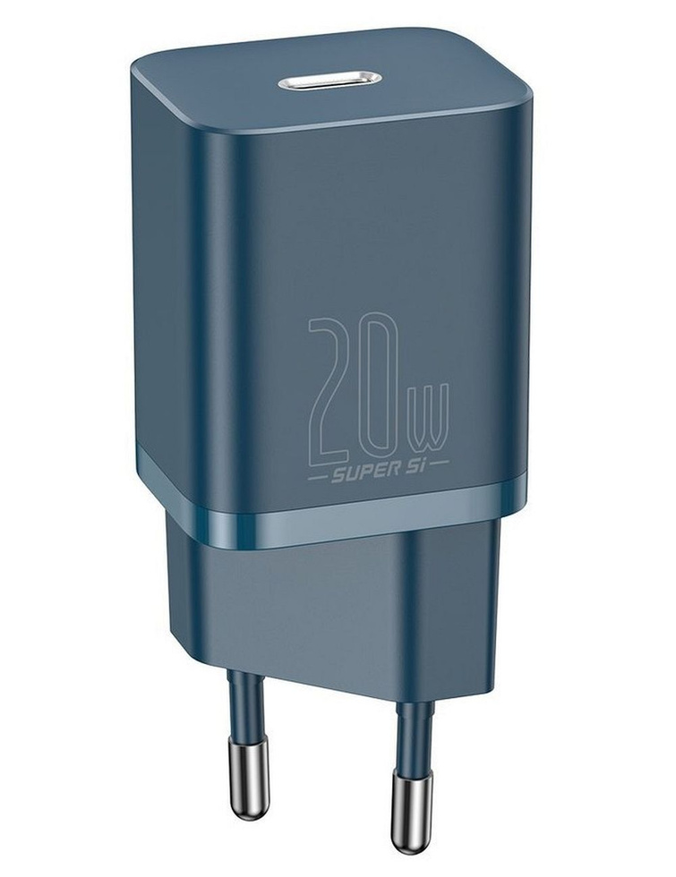 Baseus Super Si 1C szybka ładowarka USB Typ C 20 W Power Delivery niebieski (CCSUP-B03)