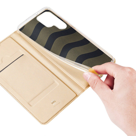 Dux Ducis Skin Pro Bookcase type case for Samsung Galaxy S22 Ultra golden
