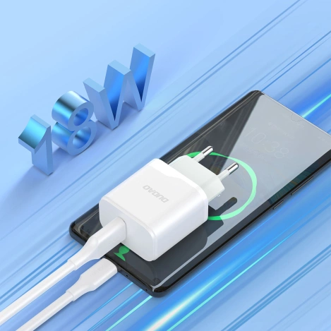 Dudao A20EU USB-A 18W Netzwerkladegerät - Weiß