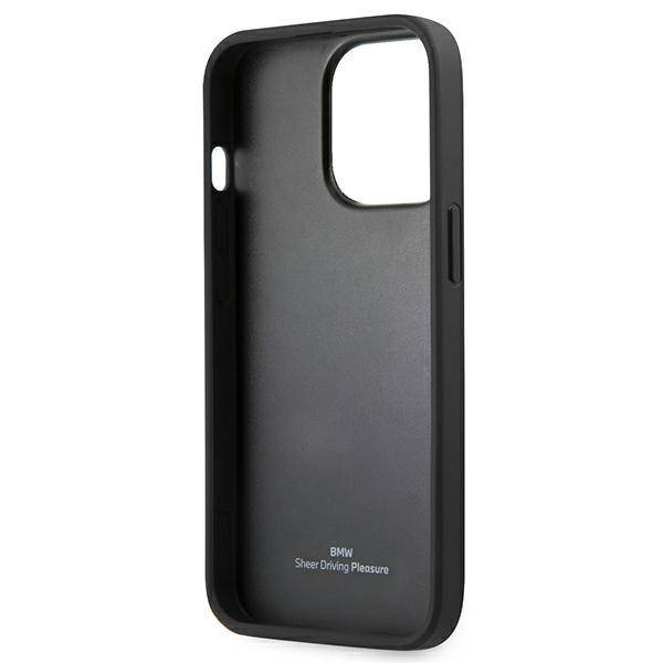 Etui BMW Signature Logo Imprint na iPhone 13 Pro Max - czarne