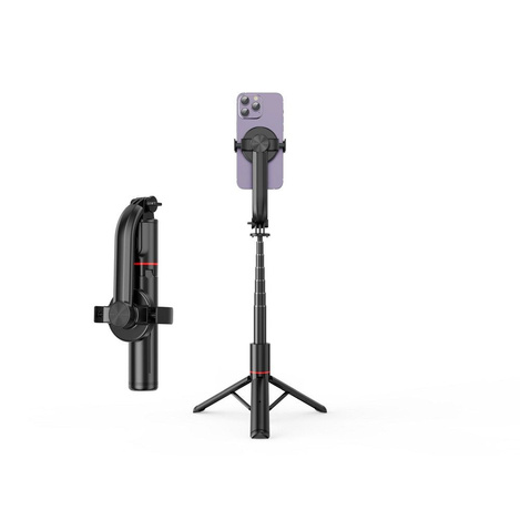 Zestaw / uchwyt selfie z pilotem na bluetooth tripod kompatybilny z MagSafe SSTR-C09 czarny