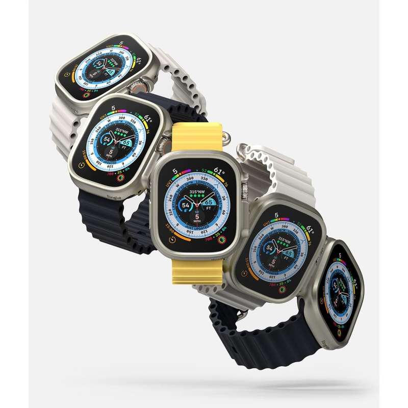 Case APPLE WATCH ULTRA 49MM Ringke Slim 2-pack Clear & Titanium Grey