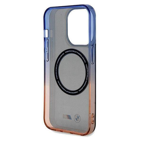 BMW Gradient Bumper MagSafe Hülle für iPhone 15 Pro Max – grau