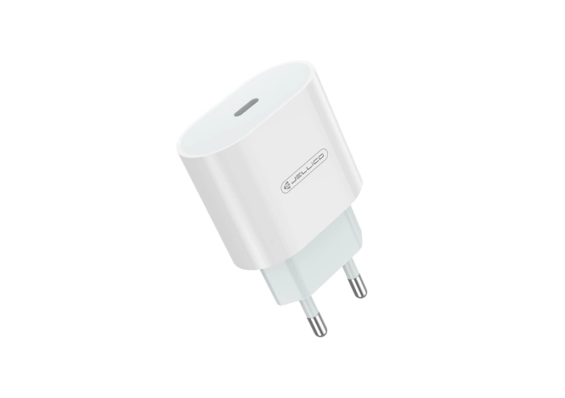 JELLICO Netz-Ladegerät AK200 PD 20W 1xUSB-C + Kabel USB-C - USB-C weiss