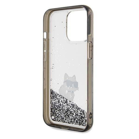Karl Lagerfeld nakładka do iPhone 13 Pro Max 6,7&quot; KLHCP13XLKCNSK HC LIQ. GLITTER C transparentna