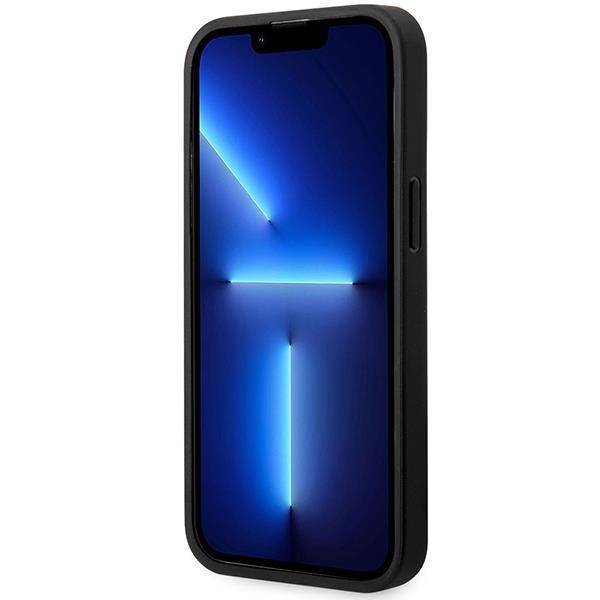 Original Case IPHONE 14 PRO MAX BMW Leather Diamond Pattern MagSafe MagSafe (BMHMP14X22RFGK) black