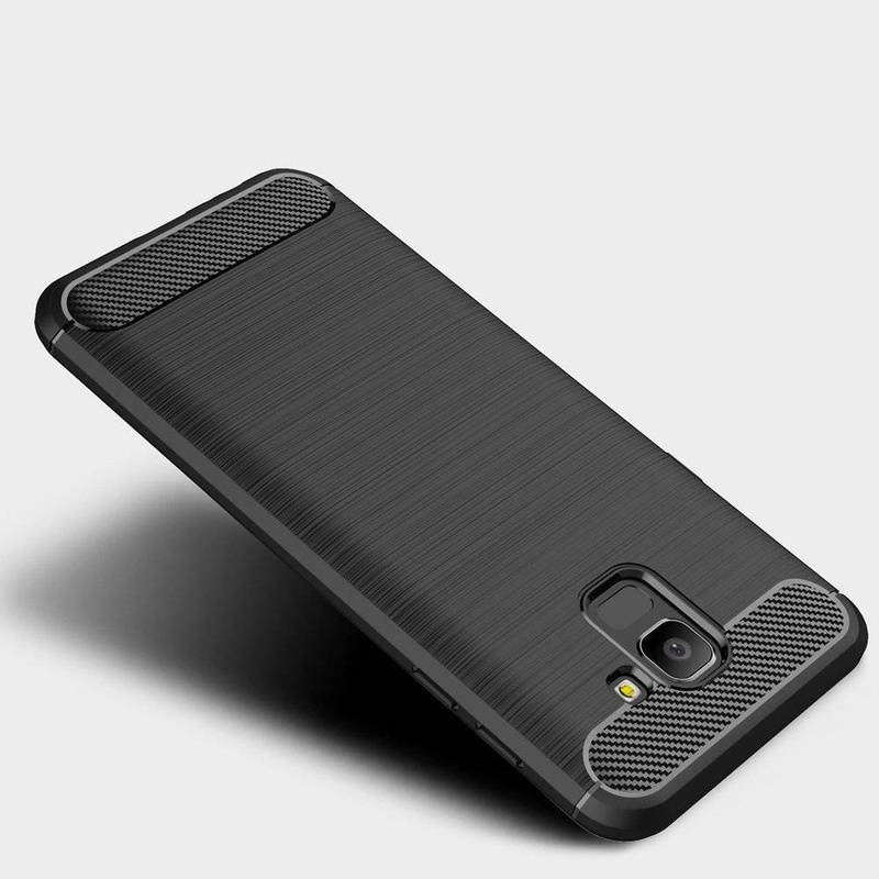 Schutzhülle SAMSUNG GALAXY J6 2018 Nexeri Carbon Gepanzerter schwarz