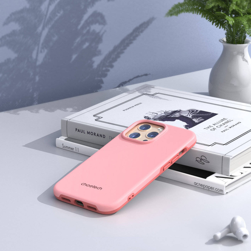 Choetech MFM Anti-drop case etui do iPhone 13 Pro Max różowy (PC0114-MFM-PK)