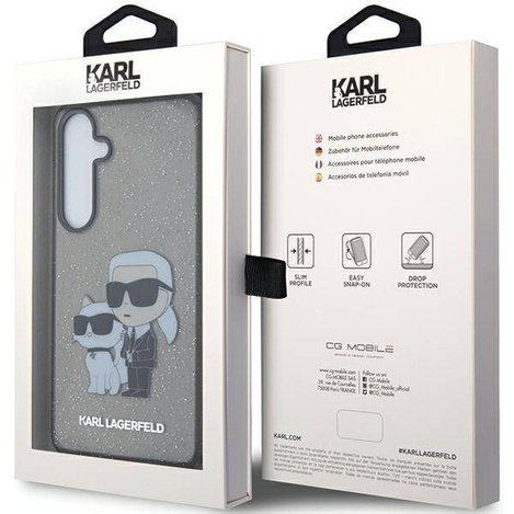 Karl Lagerfeld KLHCS24MHNKCTGK S24+ S926 schwarz/schwarzes Hardcase Glitzer Karl&amp;Choupette