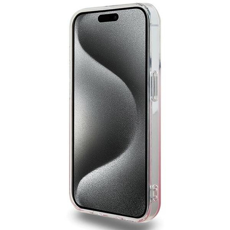 Hello Kitty IML Gradient Electrop Kitty Head Hülle für iPhone 15 Pro – Rosa