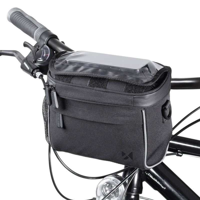 Wozinsky bicycle handlebar bag bike shoulder bag black (WBHBB-01)