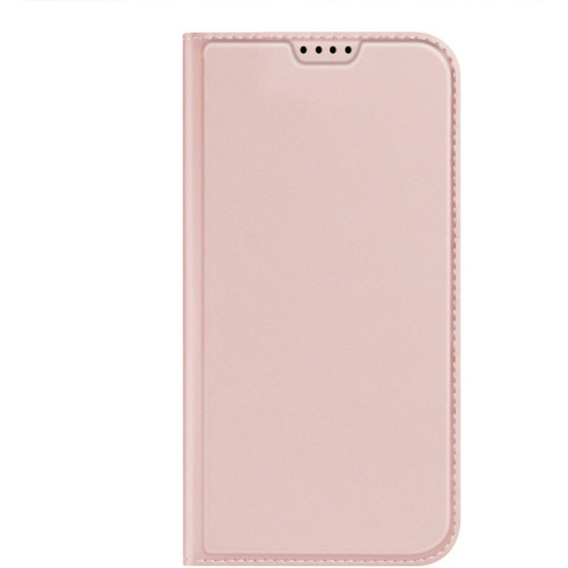 Etui do iPhone 15 Pro pokrowiec z klapką i portfelem Dux Ducis Skin Pro - różowe