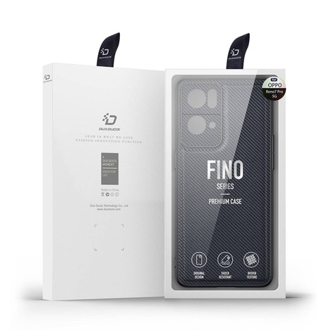 Dux Ducis Fino Hülle mit Nylonmaterial bezogen Oppo Reno7 Pro 5G schwarz