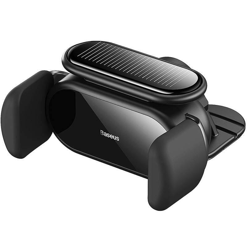 UCHWYT SAM BASEUS STEEL CANNON PRO Z ŁAD SOLARNĄ ELEKTRYCZNY CZARNY/BLACK