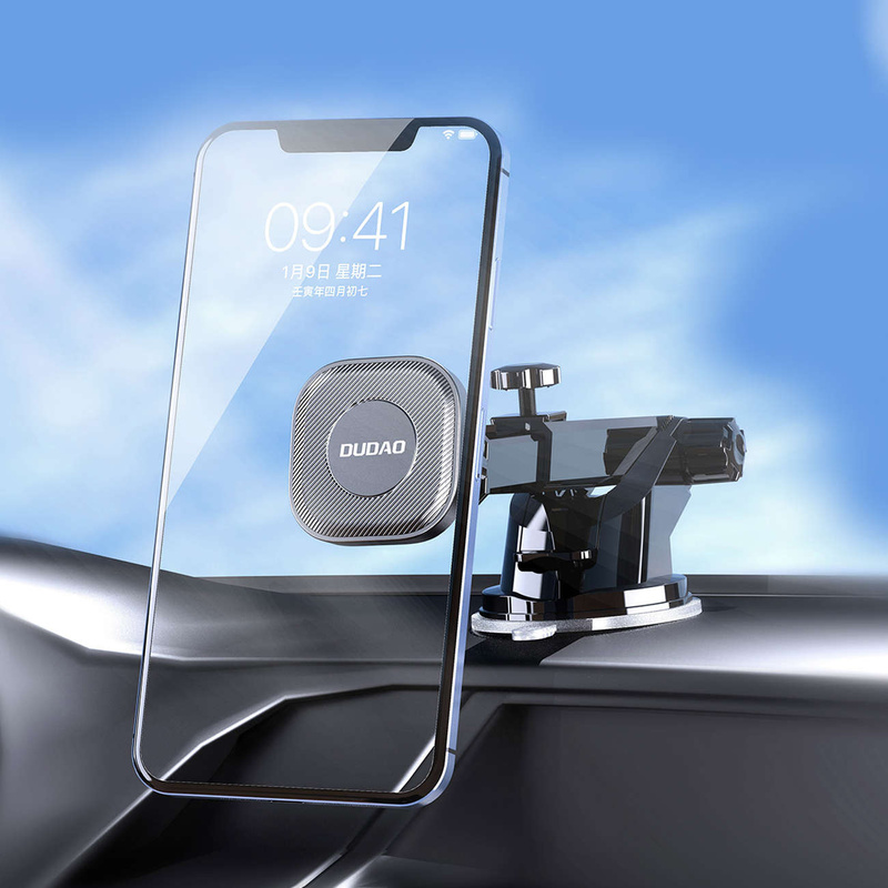 Dudao magnetischer Autotelefonhalter mit Teleskoparm schwarz (F6Max)