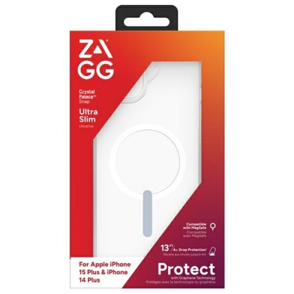 Etui ZAGG Crystal Palace Snap do iPhone   14 Plus / 15 Plus przezroczysty/clear