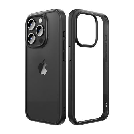 Rock Etui Guard Series do Iphone 16 przezroczysto-czarne