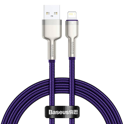 Baseus Cafule Series Metal Data Cable USB to IP 2.4A 1m Purple