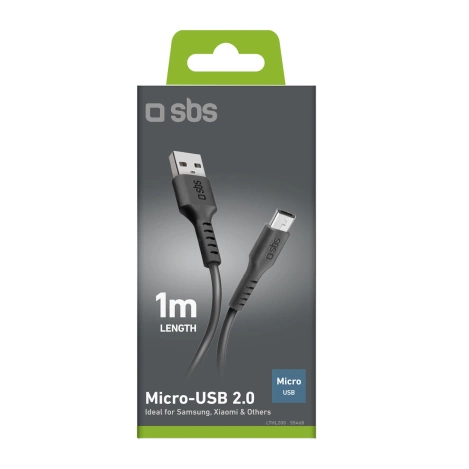 SBS LTHL200 USB-A – Micro-USB-Kabel 1 m – schwarz
