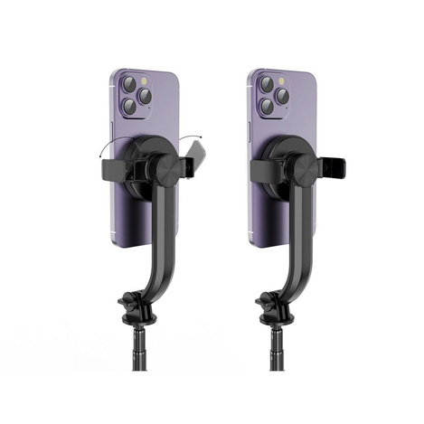 Zestaw / uchwyt selfie z pilotem na bluetooth tripod kompatybilny z MagSafe SSTR-C09 czarny