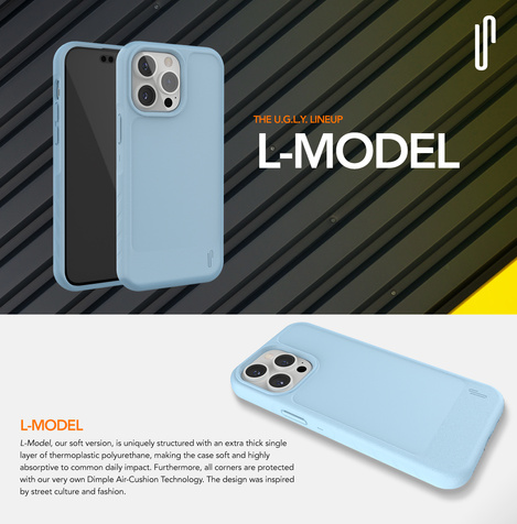 Ugly Rubber nakładka L do iPhone 15 Plus 6,7" czarna