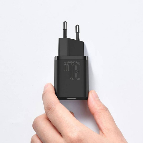 ŁAD SIEC BASEUS SUPER SI QC 1C 30W CZARNA/BLACK