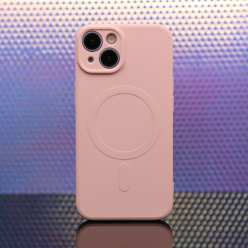Nakładka Simple Color Mag do iPhone 15 Pro 6,1" różowa