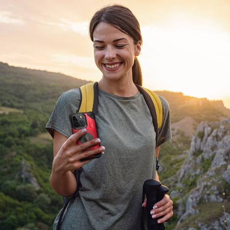 Futerał Armor Mag Cover kompatybilny z MagSafe do IPHONE 15 PLUS czerwony