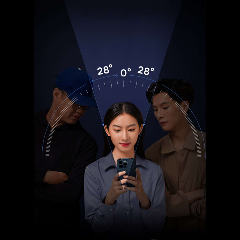 Baseus Privacy Tempered Glass for iPhone 14 Pro Full Screen 0.4mm Privacy Filter Anti Spy + Mounting Kit