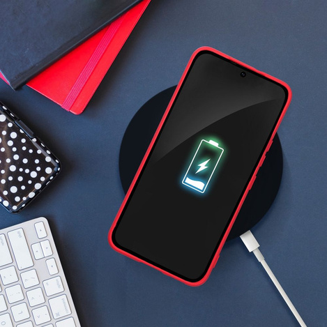 Futerał SILICONE do SAMSUNG S25 Ultra brzoskwiniowy